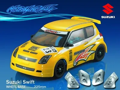 RC 1 10 Car Unpainted SWIFT Body Shell Fits Tamiya M Chassis 225mm Wheelbase UK • £22.99