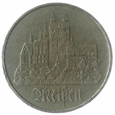 Commemorative 5 Mark Coin From East Germany. 1972-1983. City Of Meissen • $7.59