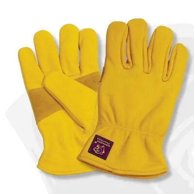 £8.75 • Buy Parweld Panther Leather Premium Drivers Gloves Fully Lined Tough Welding Gloves 