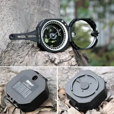 Compass Gift Pocket Transit Plastic M2 Compass Black Green • $19.59