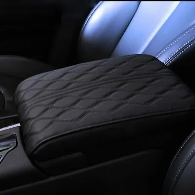 $27.24 • Buy Black Accessories PU Leather Car Center Console Armrest Cushion Mat Pad Cover