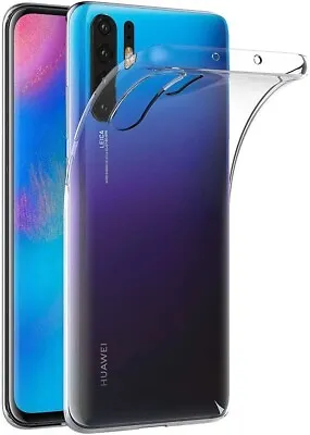 For HUAWEI P30 PRO SHOCKPROOF TPU CLEAR CASE SOFT SILICONE GEL BACK SLIM COVER • £4.94