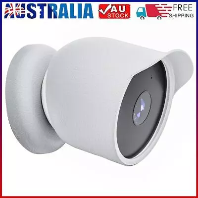 Silicone Case Cover For Google Nest Cam Outdoor Or Indoor (Battery)(White) * • $9.50