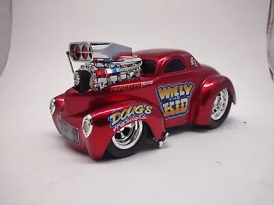 Muscle Machines 41 Willy's Willy The Kid  1:18 Slammed Streetrod Halibrand Blown • $150