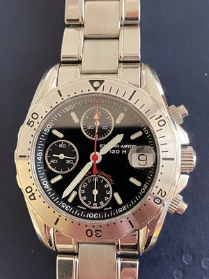 £1050 • Buy Eterna Super Kontiki  Automatic Valjour 7750 Chronograph 150m Divers Watch