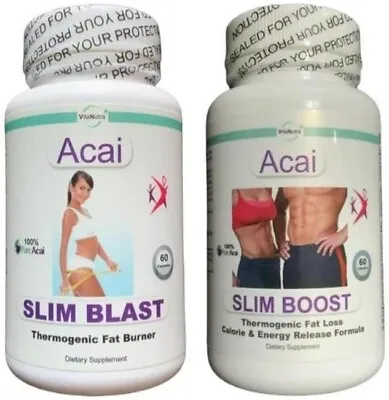 T5 T6 Acai Fat Burner Weight Loss Slimming Diet Pill Tablets Training Aid Energy • £34.95