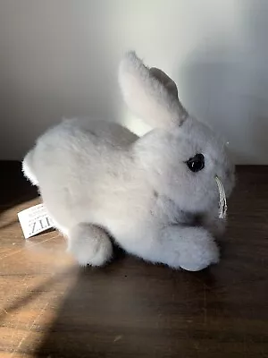 Ditz Designs White Bunny Rabbit Plush The Hen House 9  Stuffed (Missing Eye) • $22.49