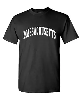 MASSACHUSETTS - United States Usa - Unisex Cotton T-Shirt Tee Shirt • $14.99