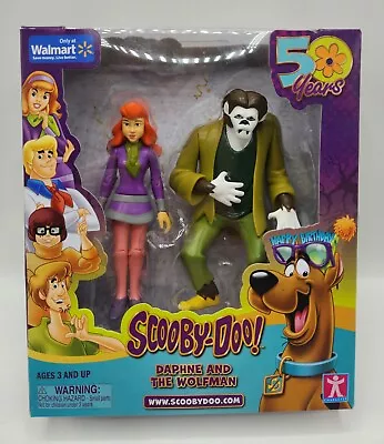 Scooby-Doo! Daphne & The Wolfman Action Figures 5  50th Anniversary Set A1 • $29.99