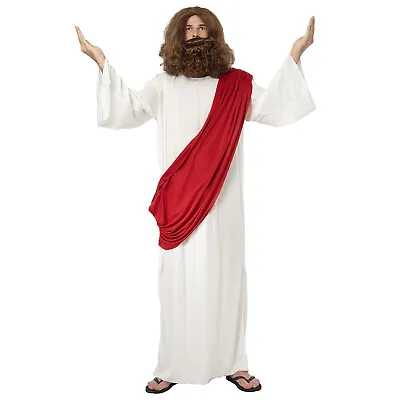 Jesus Mens Adult Costume Fancy Dress Robe Easter Religious Christ Biblical Holy • $39.95