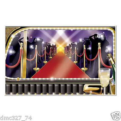 HOLLYWOOD Awards LIMO VIP Red Carpet ARRIVAL Mural Photo Booth Party Decoration • $12.99