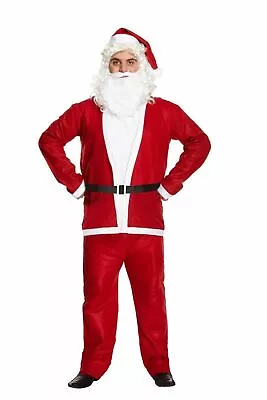 £12.99 • Buy Santa Claus Costume Christmas Father Fancy Dress Suit Outfit Men's Adult Hat