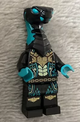 Lego Ninjago Minifigure Maaray Guard Sea Bound Snake Head Black Turquoise 019 • $13.45