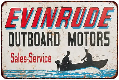 1964 Evinrude Outboard Motors Vintage Look Reproduction Metal Sign • $22.95