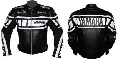 Brand New Yamaha Black Motorbike Leather Racing Jacket Ce Approved • £155