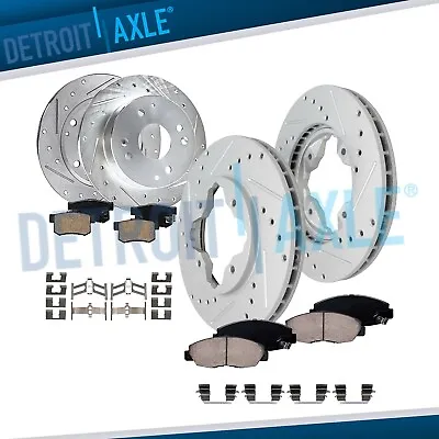 Front Rear Drilled Brake Rotors Ceramic Pads For 1991-1997 Honda Accord Acura CL • $128.50
