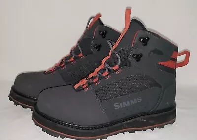 Simms Fishing Wading BOOT High Top Rubber Sole Size 10 Barely Worn • $120