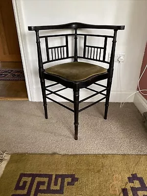 £250 • Buy Arts And Crafts , Aesthetic Movement Ebonised Corner Chair .
