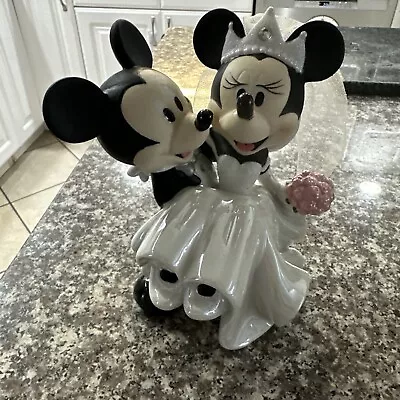 Disney Parks Authentic Mickey & Minnie Mouse Porcelain Wedding Cake Topper • $42