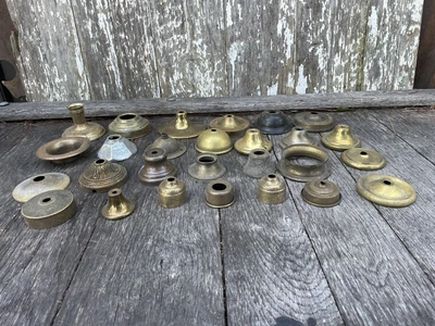 $28.95 • Buy Lot Assorted Vintage Brass Chandelier Lamp Light Parts Restore Art Crafts