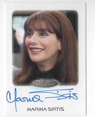 Marina Sirtis / Deanna Troi Women Of Star Trek Art & Images Autograph Card Auto • $89.99