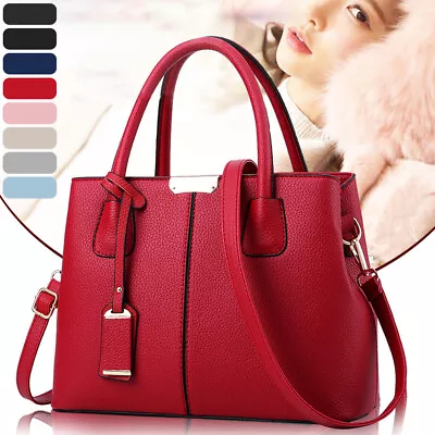 Women Lady Leather Handbags Messenger Shoulder Bags Tote Satchel Purse Large • $19.40