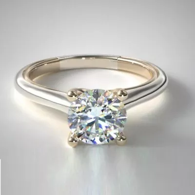 Women Engagement Ring 0.50 Ct IGI GIA Diamond Lab Created Solid 14k White Gold • $917