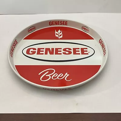 Vintage GENESEE 12” Beer Tray Rochester New York Red • $21.99