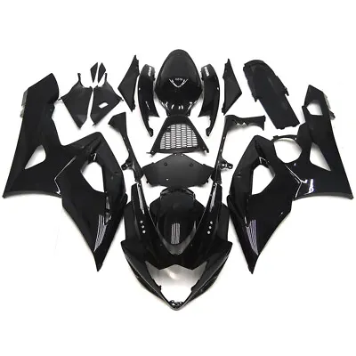 Injection Black Fairing Kit For Suzuki GSXR1000 2005 2006 ABS Plastic Bodywork • $384.95