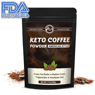 50g Keto Coffee Powder - Weight Loss Burn Fat Soft Drinks Appetite Suppressant • $11.86