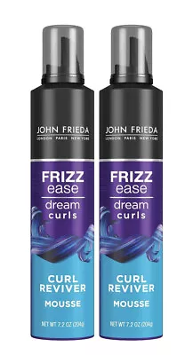 2-Pack John Frieda Frizz Ease Dream Curl Reviver Mousse 7.2 Oz Alcohol-Free • $18