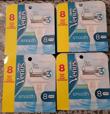 Gillette Venus Smooth Sensitive Refill Cartridges Lot Of 4 I Boxes • $44.79