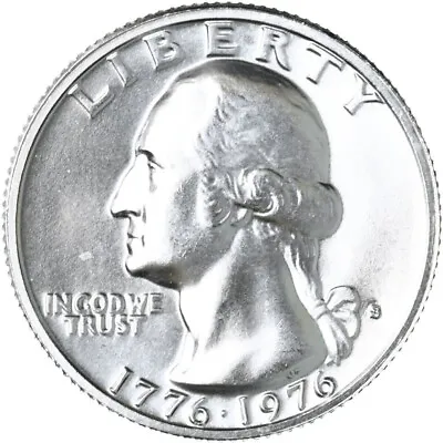 1976 S Washington Quarter BU 40% SILVER Bicentennial US Coin • $7.95