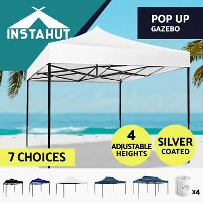 $148.95 • Buy Instahut Gazebo Pop Up Marquee 3x3 3x6 Outdoor Tent Folding Wedding Gazebos