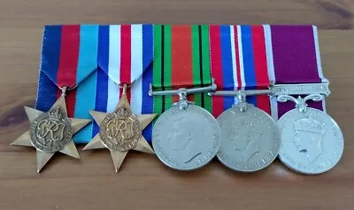 Set Of 5 WW2 Medals: France & Germany Defence War Campaign Army Long Service • $221.02
