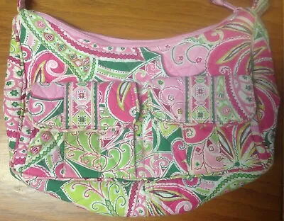 GUC Vera Bradley Libby In Pinwheel Pink Shoulder Or Crossbody Bag • $24.99