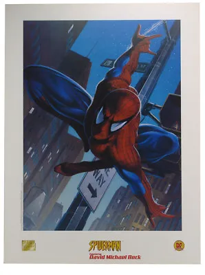 Spider-Man Lithograph Marvel Comics By David Michael Beck • $29.95