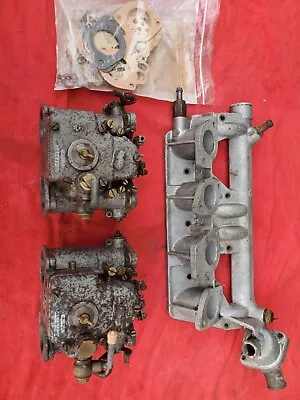 Weber 40 Dcoe Carburetors And Alfa Manifold • $650