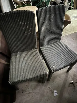 £100 • Buy Neptune Montague Lloyd Loom Chair In Slate - Used