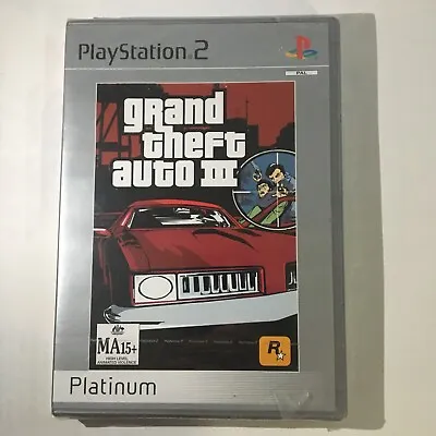 Platinum Grand Theft Auto III GTA 3 (PlayStation 2 PS2) SEALED & BRAND NEW • $129.99