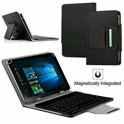 $23.99 • Buy For Amazon Kindle Fire 7 HD 8 10 Universal Leather Folio Keyboard Case Cover US
