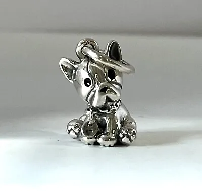 PANDORA Charm Sterling Silver ALE S925 BULLDOG PUPPY DOG  798008EN16 • $32.99