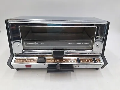 Vtg C1960s General Electric 473A A8T93B Deluxe Toaster Toast R Oven Chrome Fair • $45