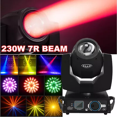 7R Beam 230W LED Zoom Moving Head Light Gobo Strobe DMX DJ Party Stage Lighting • $319.99