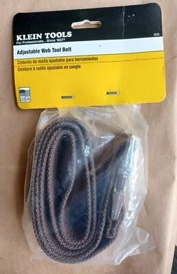 $9.99 • Buy Klein Tools 5225 Adjustable Web Tool Belt USA Quick Release Buckle 