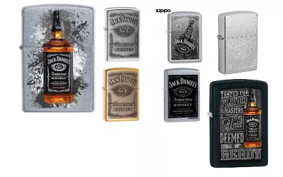 Zippo Genuine Windproof Refillable Cigarette Lighters Jack Daniels • £49.99