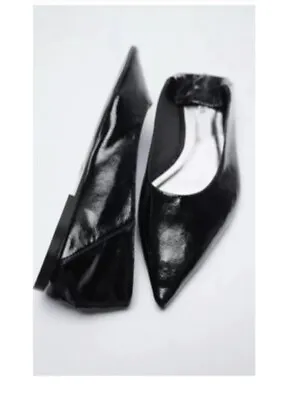 $36.99 • Buy New Zara Pointed Toe Soft Flat Shoe, Size 8US 