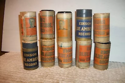 Lot Of 10 Phonograph Record Cylinders Edison Columbia Antique Records/Lot #2 • $9.99