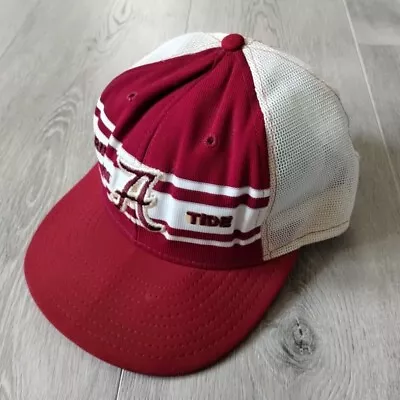 VINTAGE Alabama Crimson Tide Hat Trucker Cap Red White A Logo Snapback AJD USA • $27.99