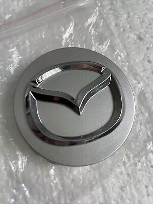 NEW - Mazda Silver & Chrome Wheel Center Cap Part # 167-CAP 54mm. Free Post! • $19.90